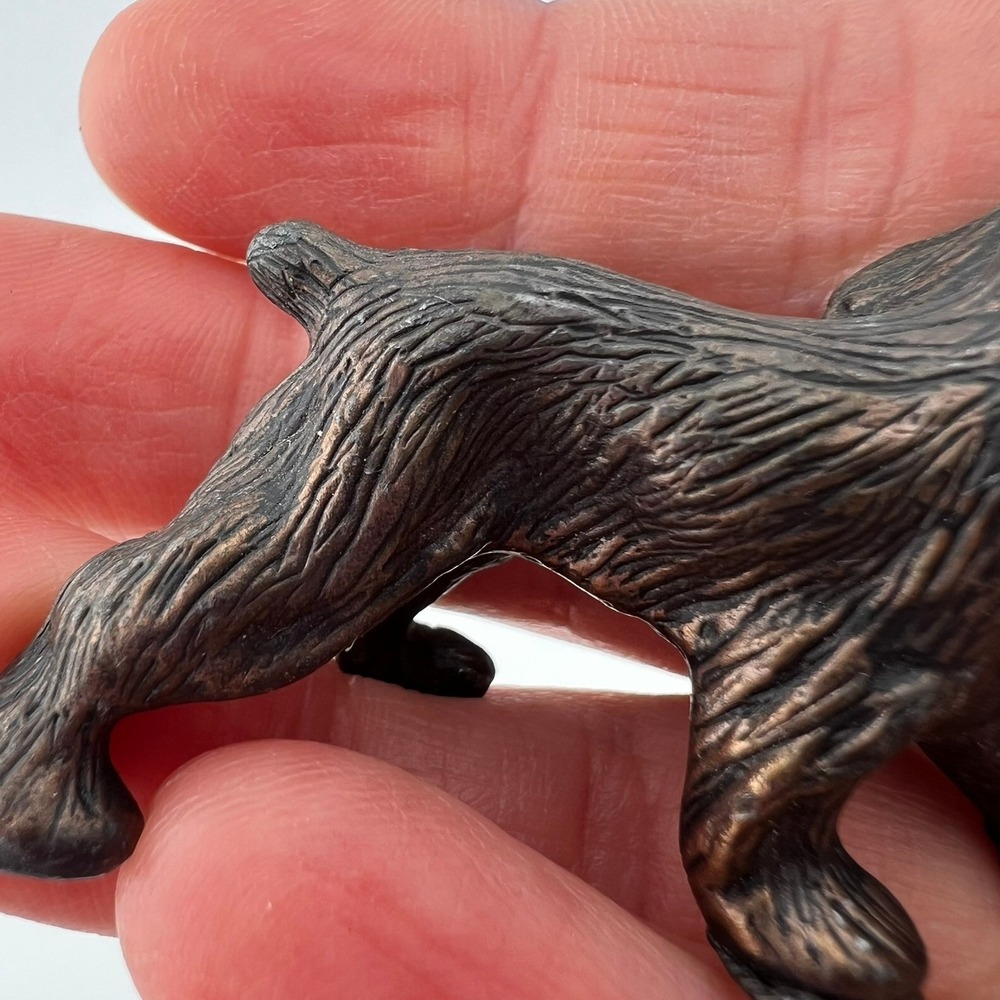 Vintage Bronze Tone Cocker Spaniel Dog Figurine Small Heavy Metal 2.3 oz - Picture 5 of 8